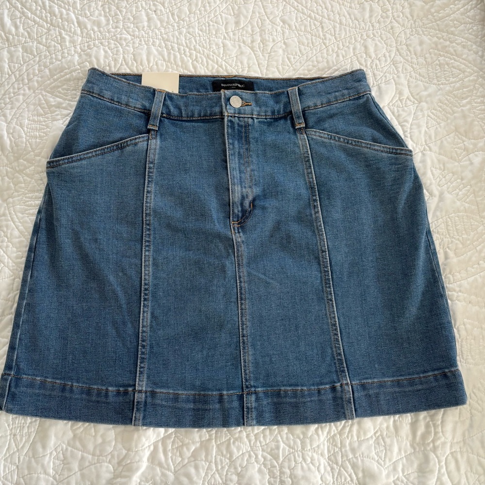 Banana Republic Blue Denim mini skirt